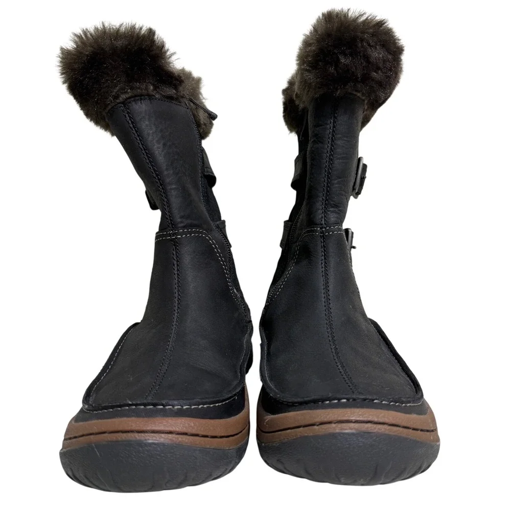 Merrell Women's Waterproof Winter Boots 200g Thinsulate Black Fur Lined Gorpcore